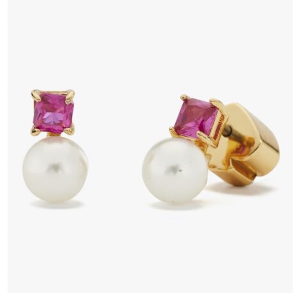 Kate Spade! Pearl Stud Earrings - Picture 3 of 6